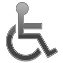 Disabled Symbol Handicap Black Icon 128x128 png